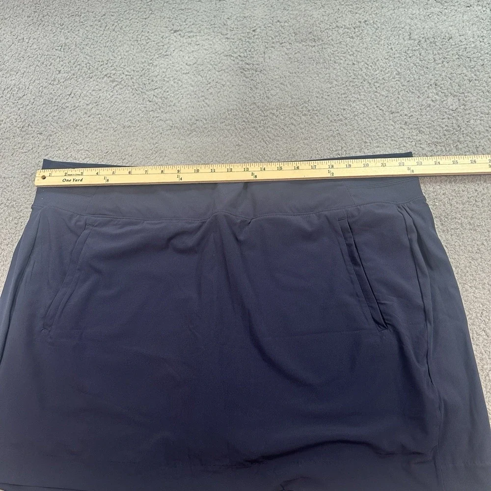 Athleta Salutation Performance Skort Women's Blue Size 24 Stretch Pocket Athleti